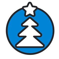 Vector icon christmas elements
