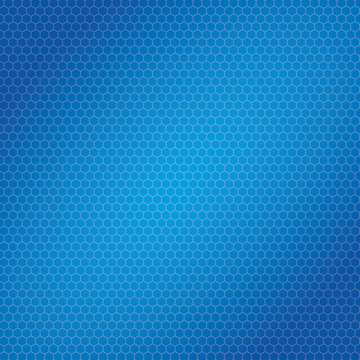 Blue hexagon Bee hive shaped background