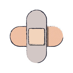 blur couple of cures in cross form vector illustration