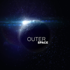 Outer Space. Abstract vector illustration