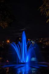 Light and music fountain at Rusanovka