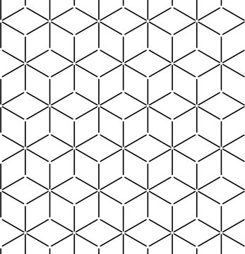 Vector seamless pattern. Modern stylish texture. Repeating geometric background of hexagonal tiles.