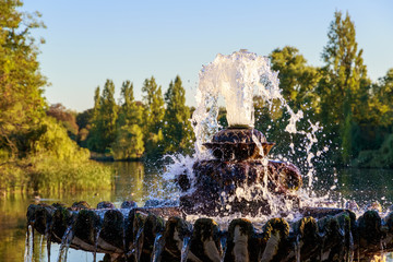 Fountain at the Italian Garden in Hyde Park, London