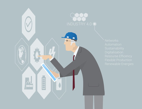 Industry 4.0 Concept Infographic