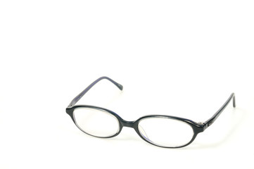 Eye glasses design on white background