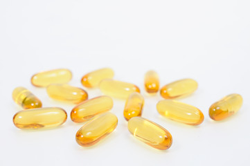 Cod liver oil omega 3 gel capsules