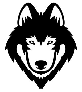 Wolf Head Logo Mascot Emblem