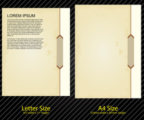 Letterhead Design with Letter and A-4 size template