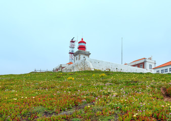 Lighthouse on Cape Roca, Portugal.