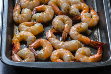Grilled Shrimp / Prawn in a Tray