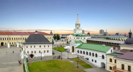 The territory of the Kazan Kremlin. Tatarstan, Russia