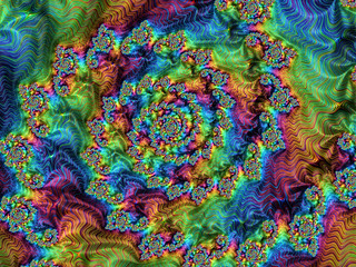 Abstract fractal spiral - digitally generated image