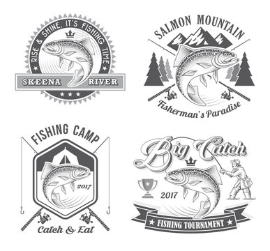 Fishing Tournament Vector Logos