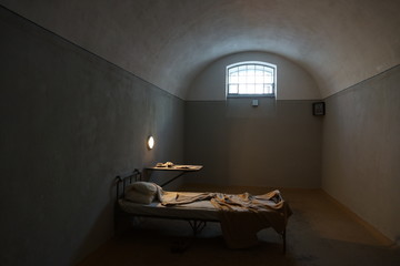 Dark prison cell 