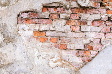 Background of old stone and bricks wall texture