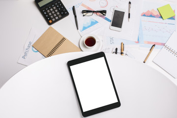 Bright office workplace