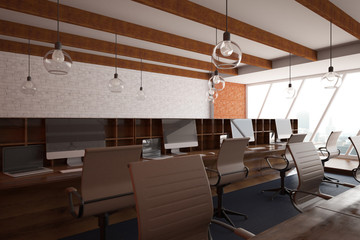 Coworking office interior