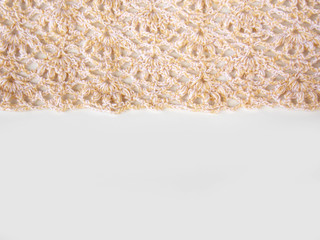 Handmade crochet lace background