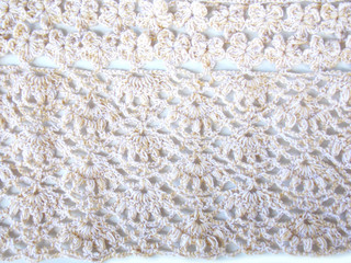 Handmade crochet lace background