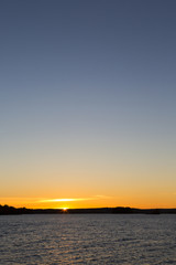 Sunset. colorful sky.