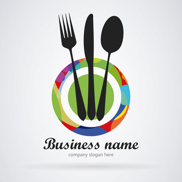 Logo restaurant. Modern colors