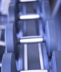 Obraz na płótnie Canvas Gym exercise dumbell free weights