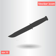 army knife military steel black vector illustration