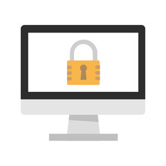 Computer Security Vector Icon