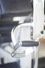 Gym exercise weights machine