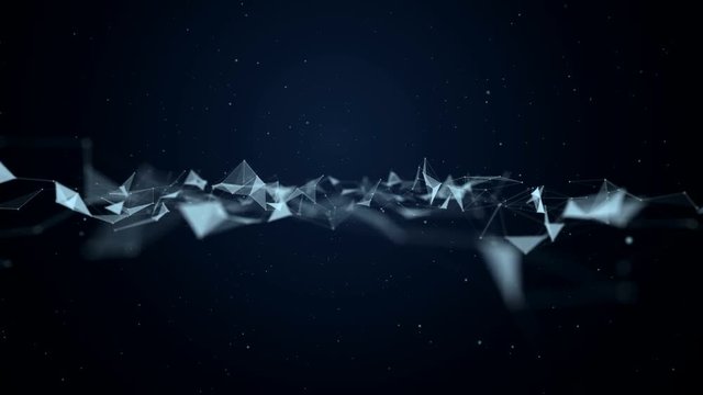 abstract geometrical animation slow motion