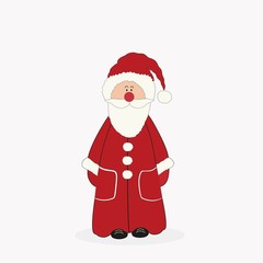 Greeting card with Santa Claus