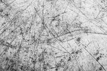 Gray rusty scratched metal surface.