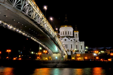 Plakat Evening view of the Moscow Cathedral of Christ the Saviour