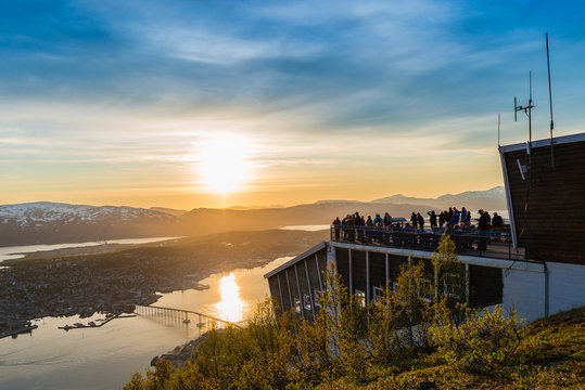 Midnight Sun In Tromso, Norway.