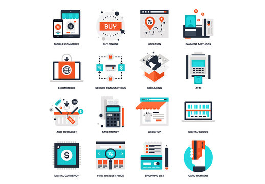 Digital Commerce Icon Set