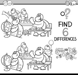differences game coloring page