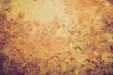 Vintage photo of old destroyed concrete wall