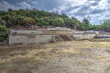 Fototapeta premium Ruins of Stagira, the birthplace of Aristotle