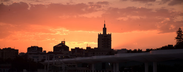 Panorámica del puerto de Málaga