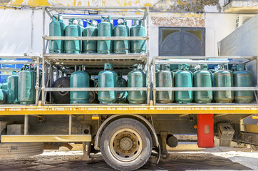 Gas cylinders transport  and storage