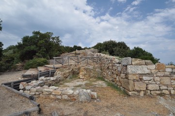Fototapeta premium Ruins of Stagira, the birthplace of Aristotle