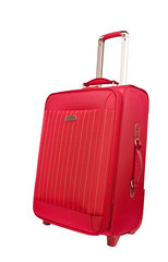 pink new suitcase