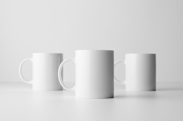 Mug Mock-Up - Three Mugs