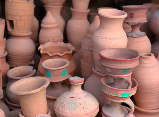 Fototapeta na wymiar ceramic pots