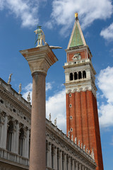 Fototapeta na wymiar San Marco Piazza (St. Mark's Square) in Venice