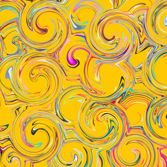 Abstract colored circles seamless pattern.