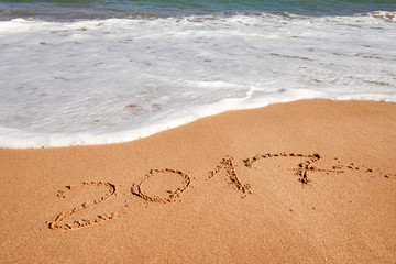 Happy New Year 2017 on the beach