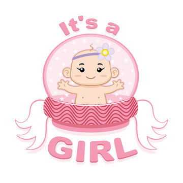 It's a girl, New baby girl announcement