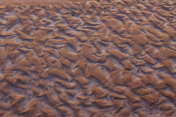 The water and mud make great patterns along the edge of the Dirty Devil Airstrip