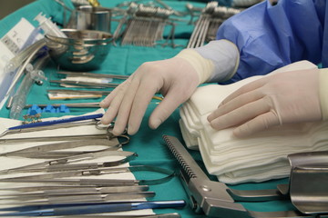 Preparing surgery tools